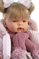 Llorens Babypop Joelle 38 cm met Huilgeluid en Roze Jasje