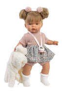 Babypop met Huilgeluid Joelle 38 cm - Llorens Stof Lijfje