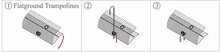 Afdekhoes voor trampoline FlatLevel 340x240 (234) | Groen