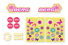 BERG-Onderdeel Skelter - Buzzy 2-in-1 - Sticker set Bloom