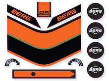 BERG-Onderdeel Skelter - Buzzy 2-in-1 - Sticker set Retro groen