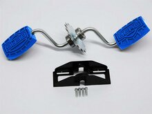 BERG-Onderdeel Skelter - Buzzy - Crank shaft incl. pedals blauw