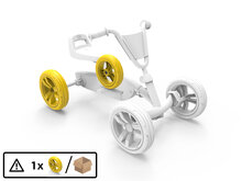 BERG-Onderdeel Skelter - wielen 9x2 - Yellow/Yellow Rear