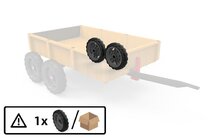 BERG-Onderdeel Skelter - wielen grijs-zwart 9x2 left Farm