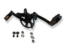 BERG-Onderdeel Skelter - XL Frame - Crank shaft with crank set 140, 36T + pedals