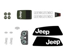 BERG-Onderdeel Skelter - XL Frame - Sticker set Jeep&reg; Revolution