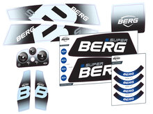 BERG-Onderdeel Skelter - XL/XXL Frame - Sticker set B.Super blauw