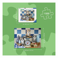 Ravensburger Legpuzzel Kittens in the Kitchen - 1500st.