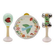 Houten Muziekset Vogel - 3dlg.