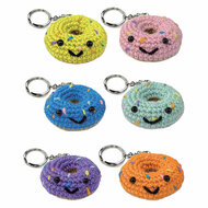 Colorations - Haakset Donut Sleutelhanger - Set van 6