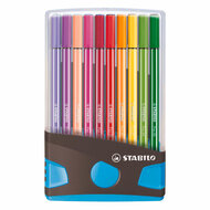STABILO Pen 68 ColorParade Viltstiften Blauw Antraciet - 20dlg.