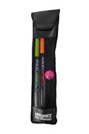 Hockeyset 2 kunststof sticks (oranje en groen) 30 inch met oranje bal in tas | Angel Sports