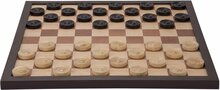 Schaak/dambord ingelegd, 42 cm, in luxe doos