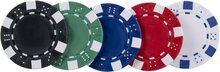 Pokerset in zwarte case with 300 chips- 11,5 gram