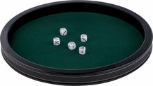 Pokerpiste zwart leder - 39.8 cm