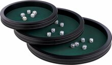 Pokerpiste zwart leder - 39.8 cm