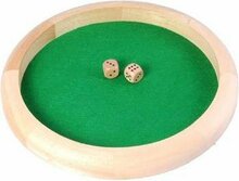 Pokerpiste 29 cm incl 2 dobbelstenen 18mm