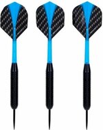 Steeltip dartpijlen zwart coated barrel - 23 gram | Longfield