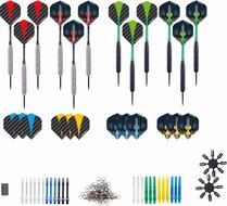 Steeltip dartpijlen - 4 sets, messing tungsten inclusief accessoires - 23 gram | Longfield
