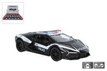 Kinsmart Lamborghini Revuelto Police Edition diecast pull-back &ndash; 13 cm