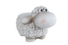 Outdoor Sheep &ndash; cr&egrave;me magnesuim &ndash; 38 &times; 27 &times; 27,5 cm