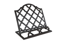Boekenstandaard Jannie &ndash; zwart &ndash; metaal &ndash; 28,5 &times; 15,5 &times; 25 cm