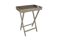 Butlertray Kai &ndash; grijs &ndash; hout &ndash; 48 &times; 30 &times; 62 cm