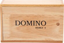 Domino dubbel 9 groot - 55 stenen - eurea met spinners