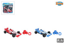 2-Play formula race auto met extra banden die-cast pull-back &ndash; 17 cm &ndash; diverse uitvoeringen