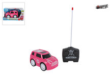 Roadstar radiografisch bestuurbaar auto 27MHZ roze &ndash; 13,5 cm