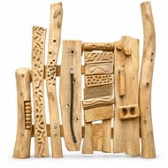 Robinia voelwand voor openbaar gebruik 300cm - witte achtergrond