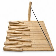 Robinia klauterwand voor openbaar gebruik 300cm - witte achtergrond