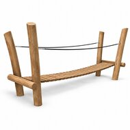 Robinia junglebrug voor openbaar gebruik 360cm (voorbeeld uitvoering) - witte achtergrond