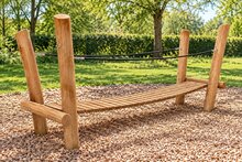 Robinia junglebrug voor openbaar gebruik 360cm (voorbeeld uitvoering) - sfeerbeeld
