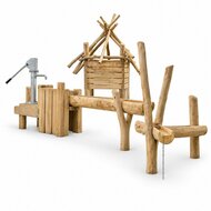 Robinia Waterspeelplaats voor openbaar gebruik 450cm x 200cm - witte achtergrond