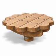 Robinia Zandtafel Margriet voor openbaar gebruik  80cm x 80cm (voorbeeld uitvoering) - witte achtergrond
