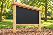 Robinia Krijtbord - vrijstaand voor openbaar gebruik 200cm x 100cm - sfeerbeeld
