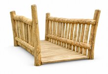 Robinia Wandelbrug met Balustrade &ndash; RS3104 &ndash; voor openbaar gebruik - witte achtergrond