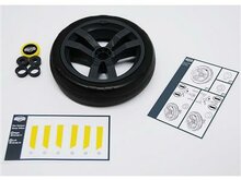 Wheel grey-black 9x2  (geel cover)