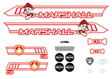 Buzzy - Sticker set Marshall