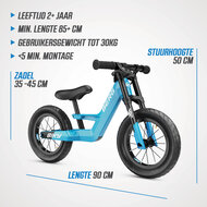 BERG Biky  loopfiets City Blauw Handbrake 32 cm