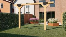 Houten schommel Mickey 400 cm van Douglas hout &ndash; Premium
