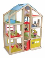 Melissa &amp; Doug Open Poppenhuis Met Meubeltjes