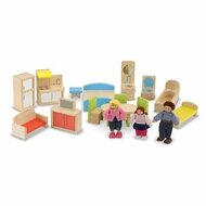 Melissa &amp; Doug Open Poppenhuis Met Meubeltjes