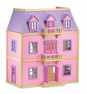 Melissa &amp; Doug Houten Poppenhuis Met Interieur