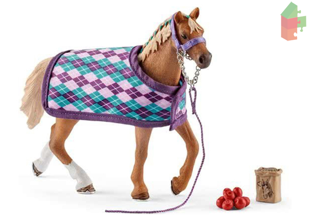 Schleich Engelse Volbloed Paard Met Deken 42360