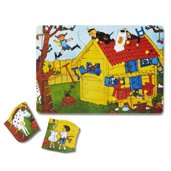 Pippi Langkous framepuzzel (12 stukjes)