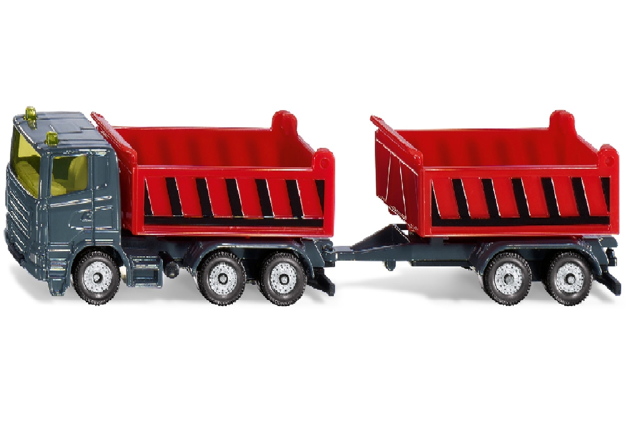 Siku vrachtwagen met kipwagen en kipaanhanger  1:87