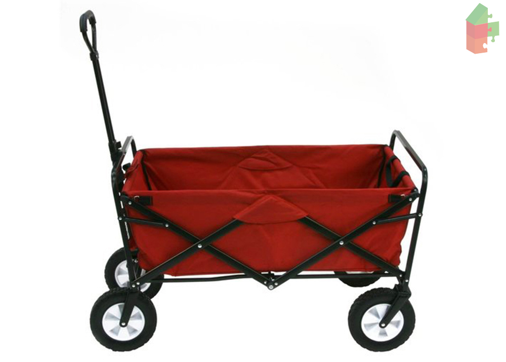 Bolderwagen Opvouwbaar Rood Uitlopend