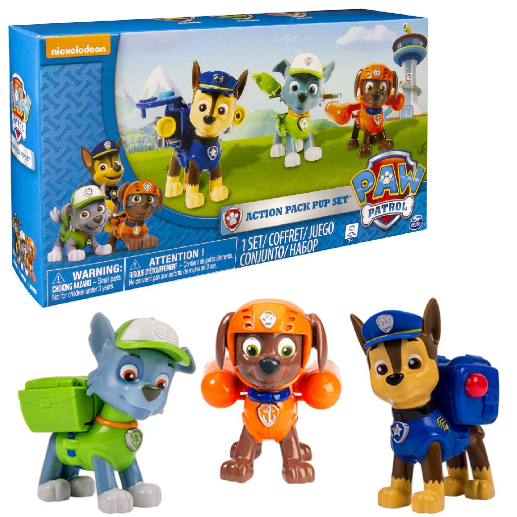 Paw Patrol Action Pack Pups 3pack 2